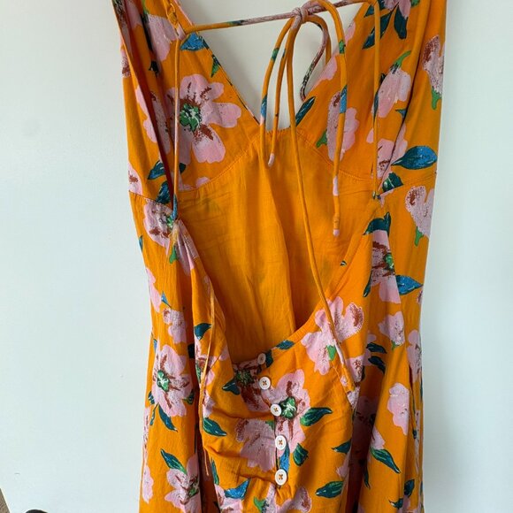 Free People Floral Midi Dress - Size XL - Picture 6 of 8